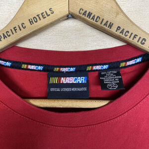 Vintage Nascar Racing Men's Shirt Long Sleeve Red XXL